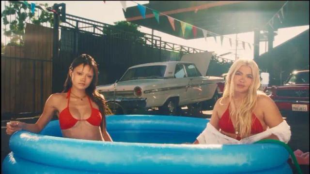 hayley kiyoko - red bikini